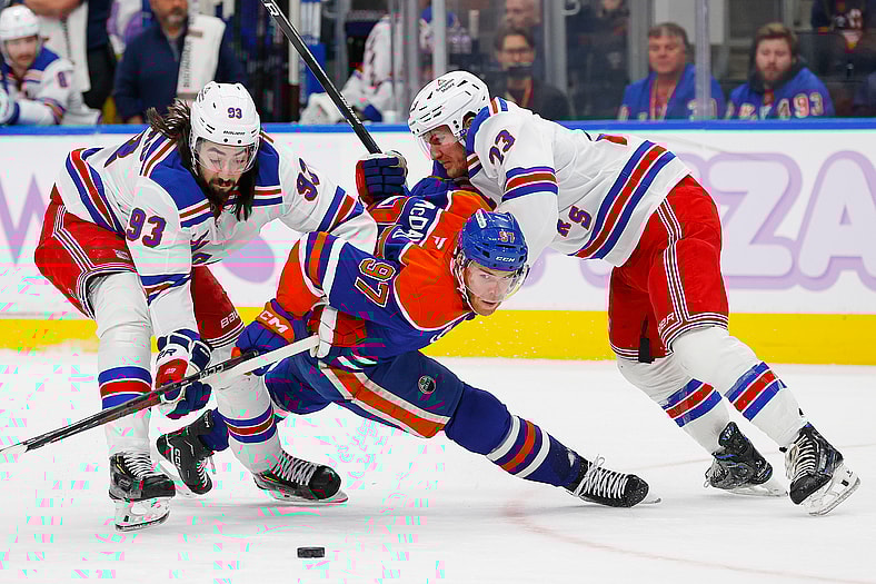 NHL: New York Rangers at Edmonton Oilers