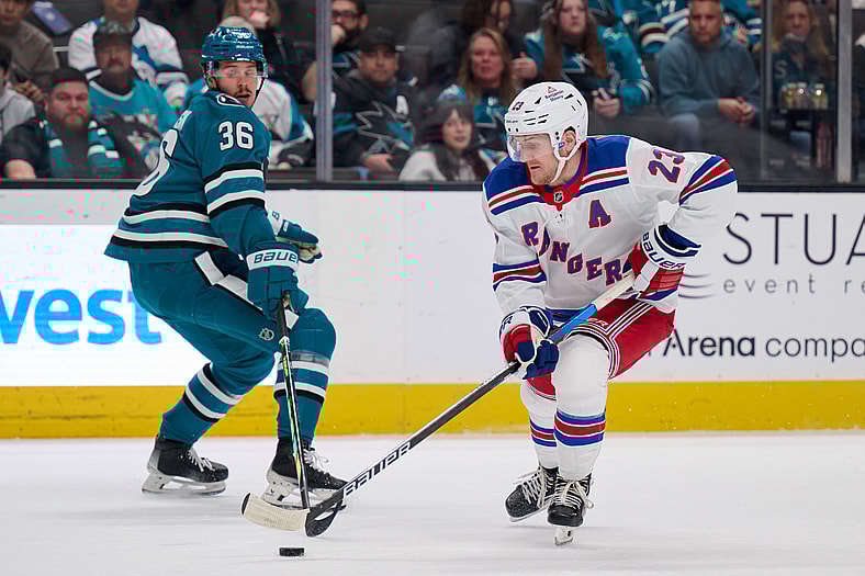 NHL: New York Rangers at San Jose Sharks