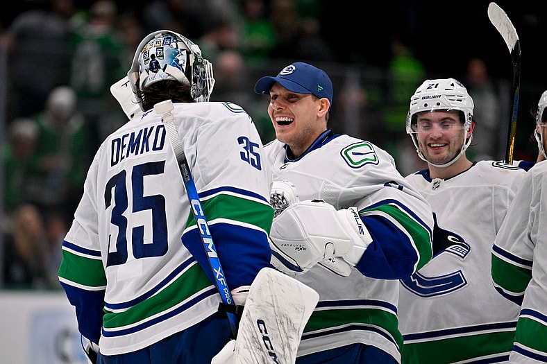 NHL: Vancouver Canucks at Dallas Stars