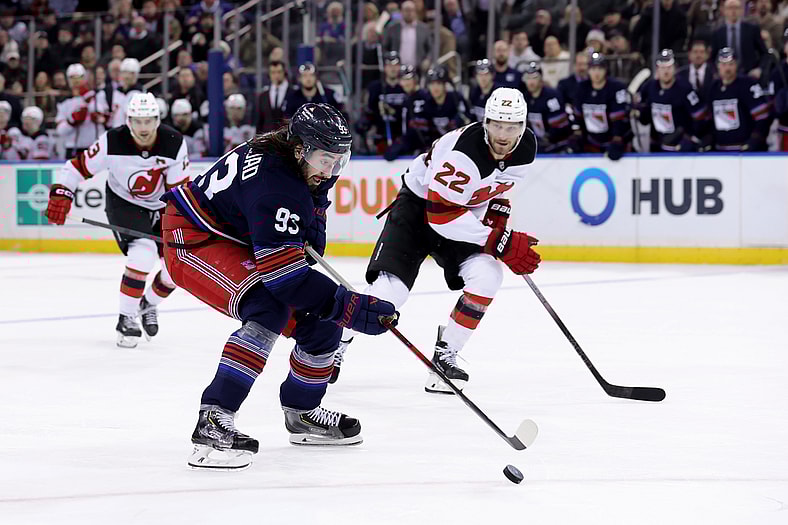 NHL: New Jersey Devils at New York Rangers
