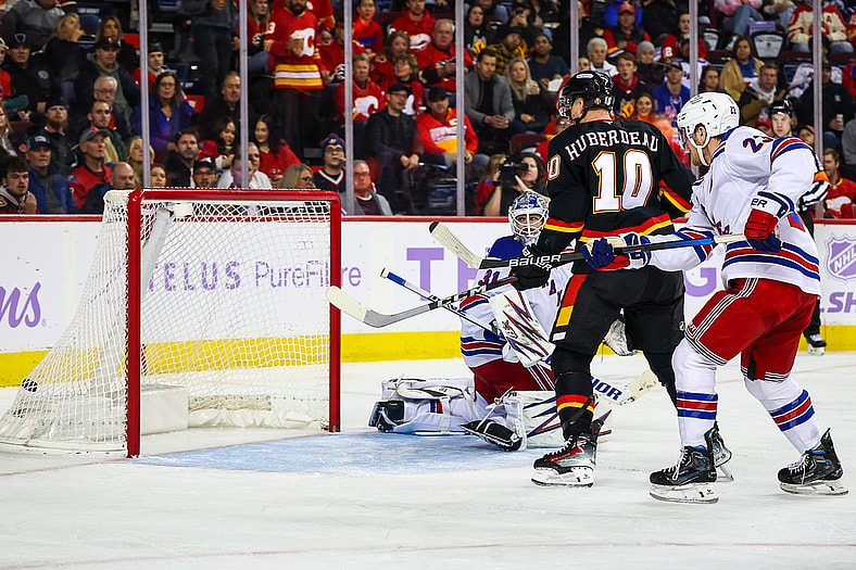 NHL: New York Rangers at Calgary Flames