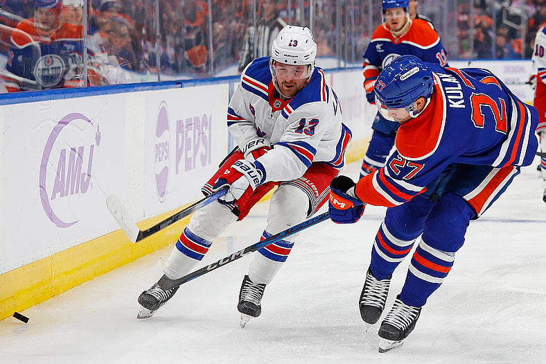 NHL: New York Rangers at Edmonton Oilers