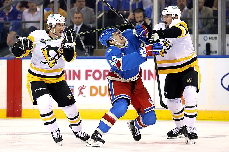 NHL: Pittsburgh Penguins at New York Rangers