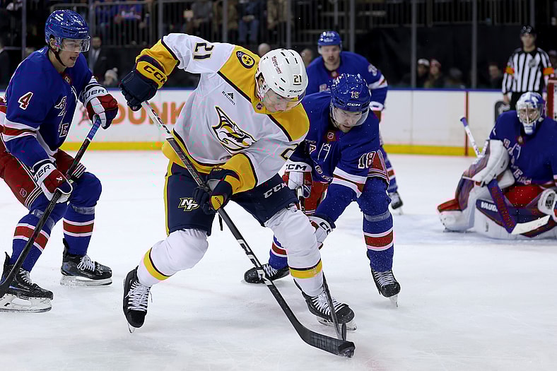 NHL: Nashville Predators at New York Rangers