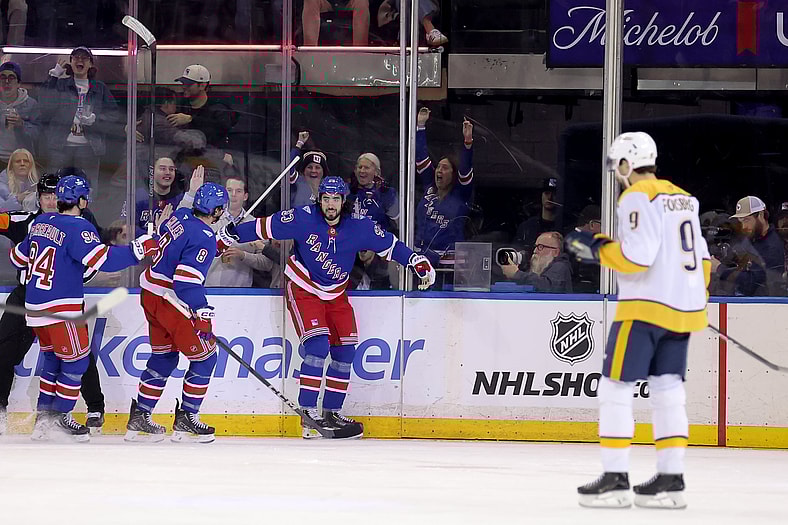 NHL: Nashville Predators at New York Rangers