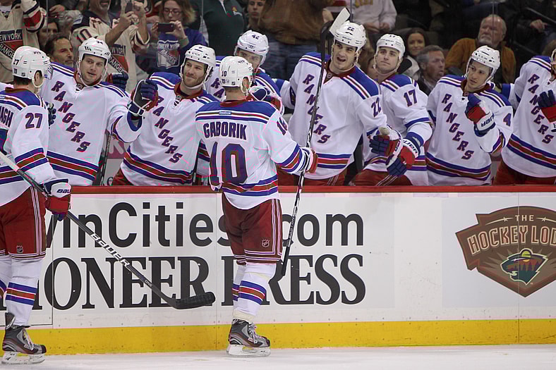 NHL: New York Rangers at Minnesota Wild