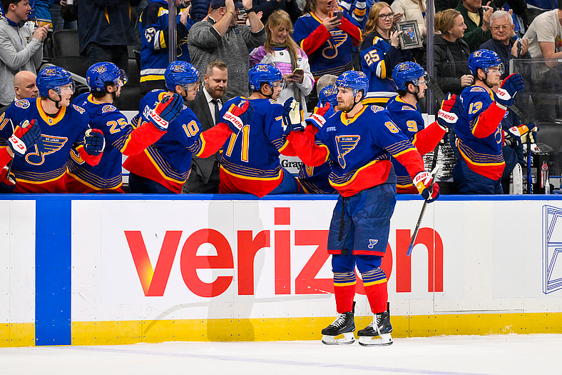 NHL: New York Rangers at St. Louis Blues