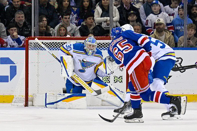 NHL: St. Louis Blues at New York Rangers