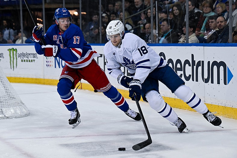 NHL: Toronto Maple Leafs at New York Rangers