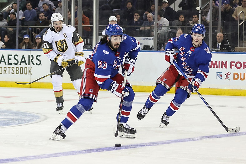NHL: Vegas Golden Knights at New York Rangers