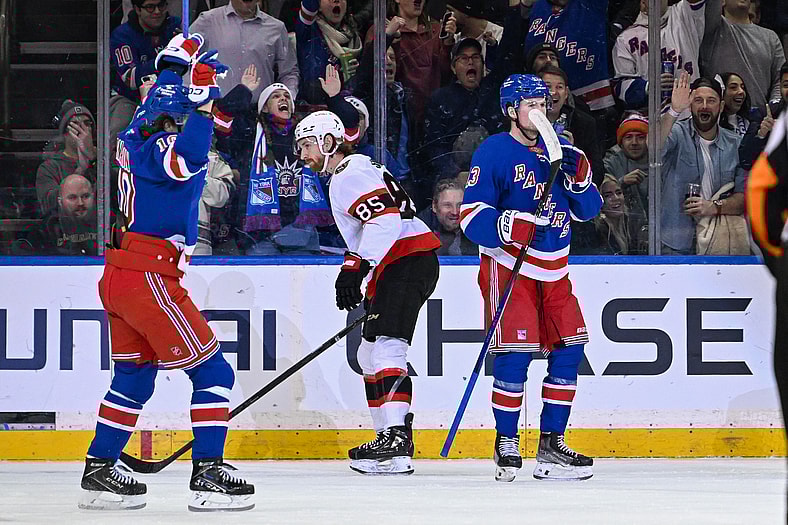 NHL: Ottawa Senators at New York Rangers