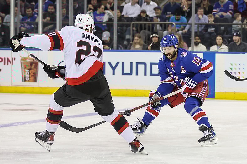 NHL: Ottawa Senators at New York Rangers