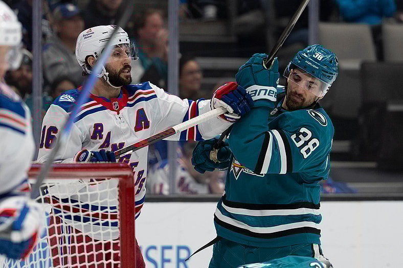 NHL: New York Rangers at San Jose Sharks