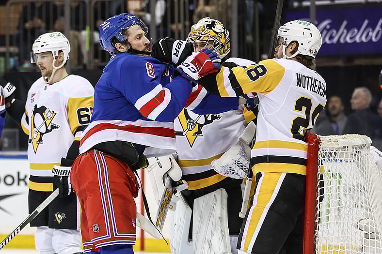 NHL: Pittsburgh Penguins at New York Rangers