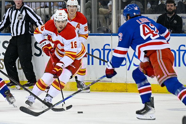 NHL: Calgary Flames at New York Rangers
