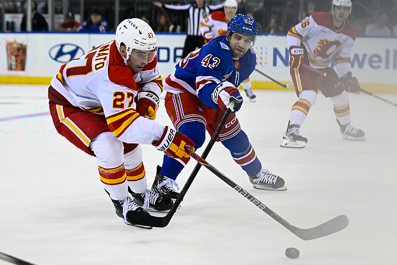 NHL: Calgary Flames at New York Rangers