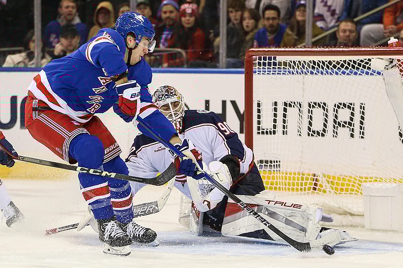 NHL: Columbus Blue Jackets at New York Rangers