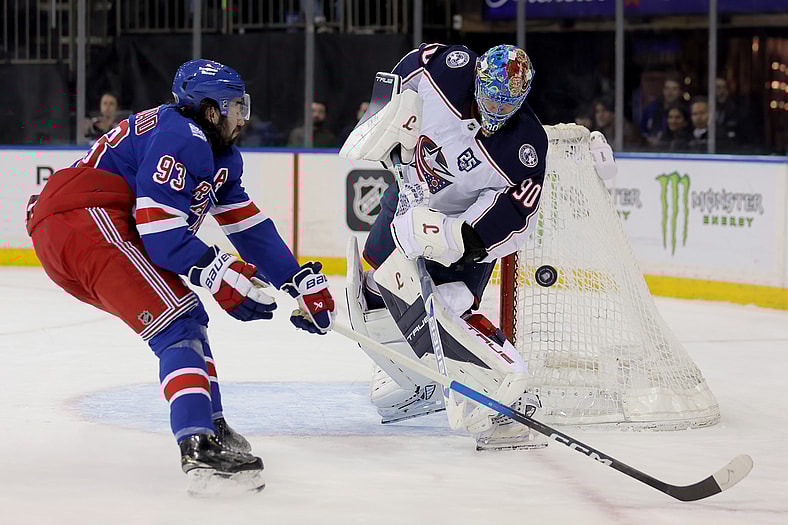 NHL: Columbus Blue Jackets at New York Rangers