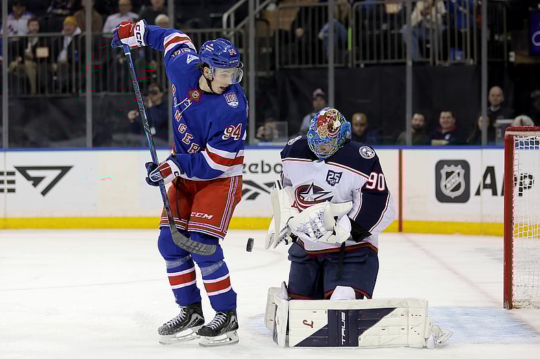 NHL: Columbus Blue Jackets at New York Rangers