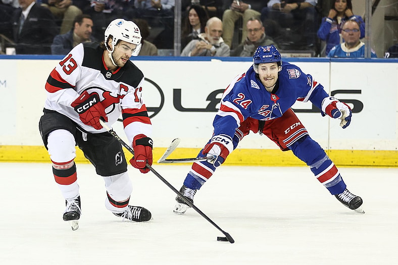 NHL: New Jersey Devils at New York Rangers