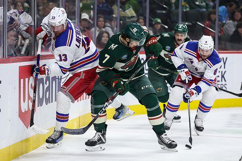 NHL: New York Rangers at Minnesota Wild