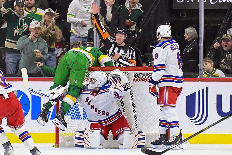 NHL: New York Rangers at Minnesota Wild