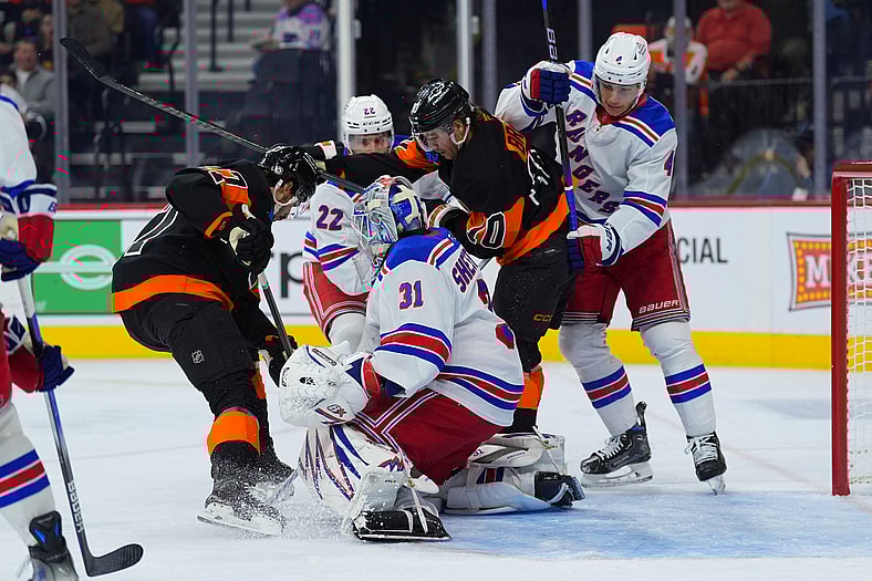NHL: New York Rangers at Philadelphia Flyers