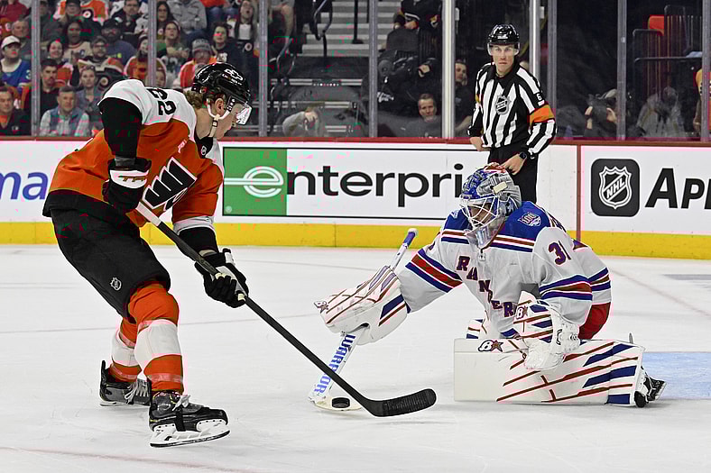 NHL: New York Rangers at Philadelphia Flyers