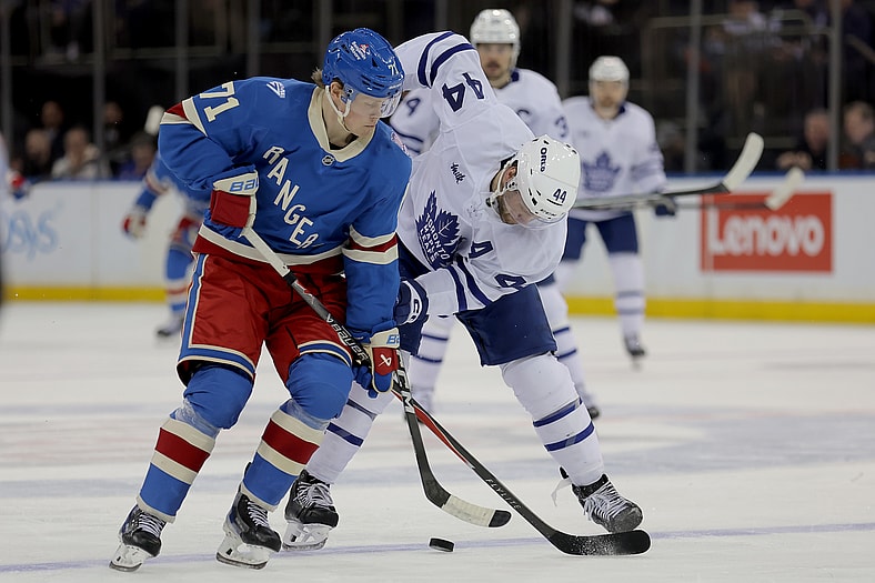 NHL: Toronto Maple Leafs at New York Rangers