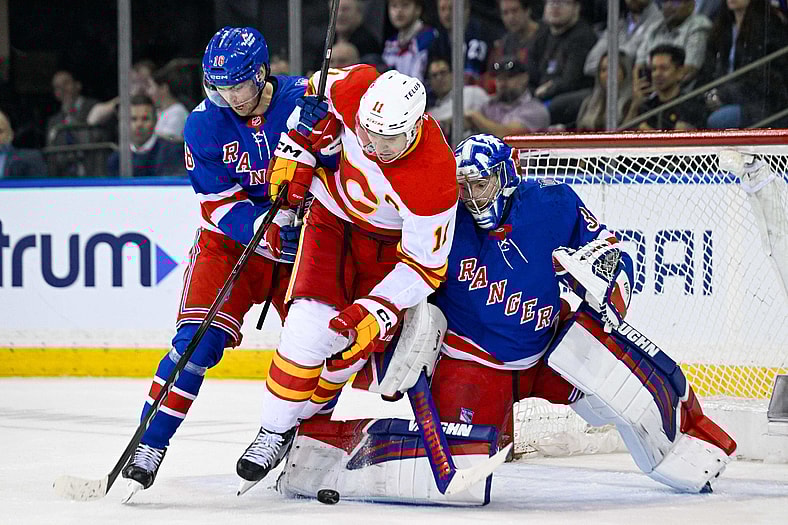 NHL: Calgary Flames at New York Rangers