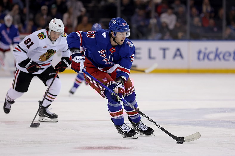 NHL: Chicago Blackhawks at New York Rangers