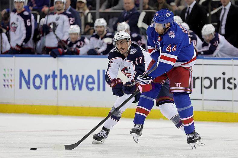 NHL: Columbus Blue Jackets at New York Rangers