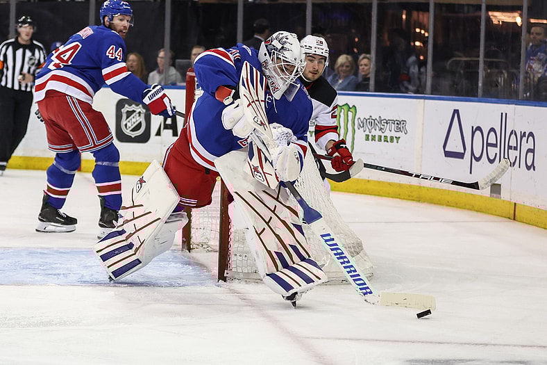 NHL: New Jersey Devils at New York Rangers