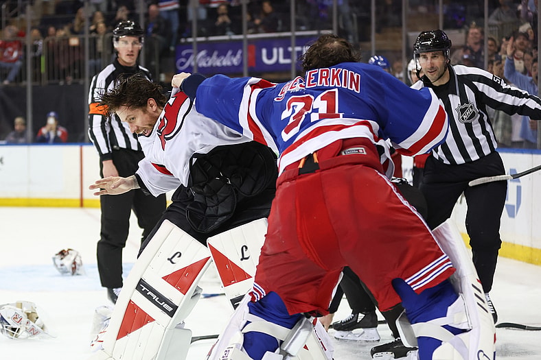 NHL: New Jersey Devils at New York Rangers