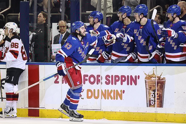 NHL: New Jersey Devils at New York Rangers