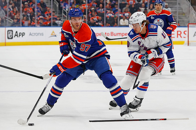NHL: New York Rangers at Edmonton Oilers
