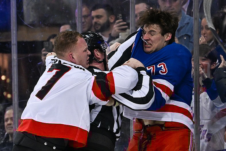 NHL: Ottawa Senators at New York Rangers