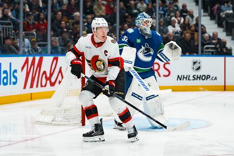 NHL: Ottawa Senators at Vancouver Canucks