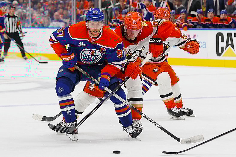 NHL: Stanley Cup Playoffs-Anaheim Ducks at Edmonton Oilers