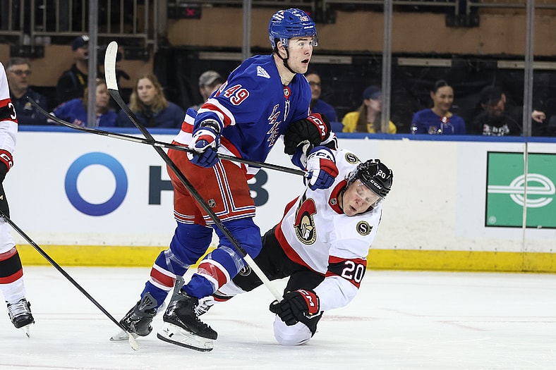 NHL: Ottawa Senators at New York Rangers
