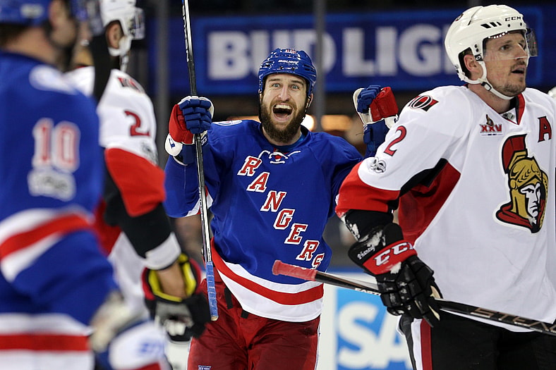 NHL: Stanley Cup Playoffs-Ottawa Senators at New York Rangers
