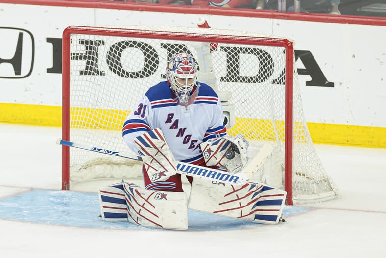 NHL: Stanley Cup Playoffs-New York Rangers at New Jersey Devils
