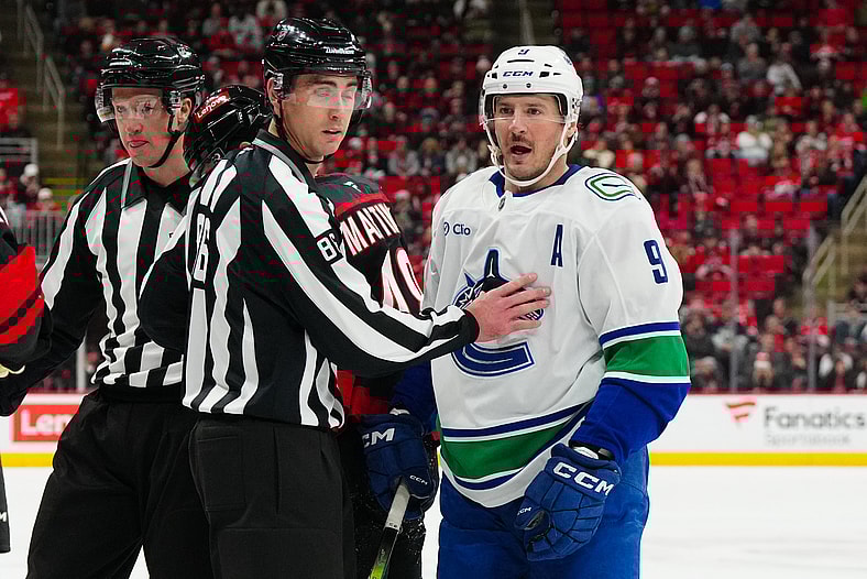 NHL: Vancouver Canucks at Carolina Hurricanes