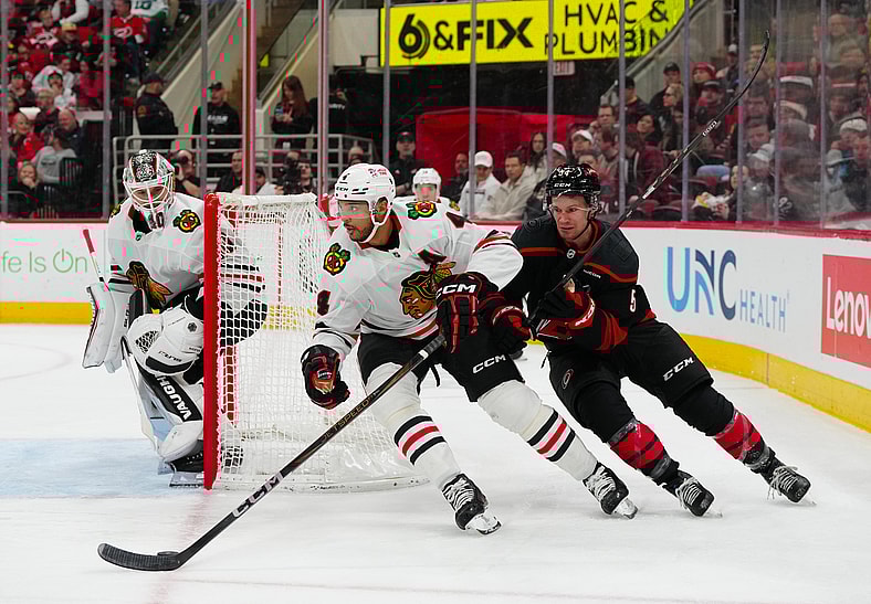 NHL: Chicago Blackhawks at Carolina Hurricanes
