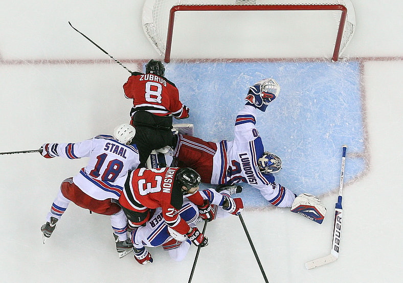 NHL: Stanley Cup Playoffs-New York Rangers at New Jersey Devils