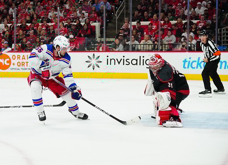 NHL: Stanley Cup Playoffs-New York Rangers at Carolina Hurricanes
