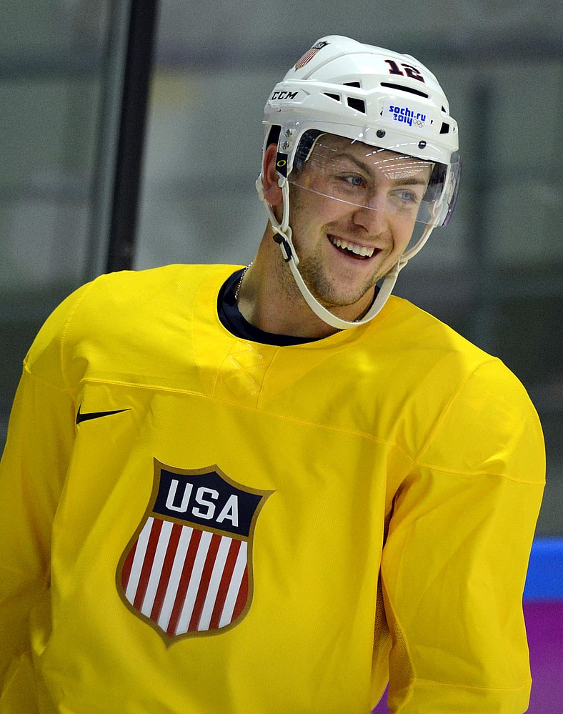Olympics: Ice Hockey-USA Training Session