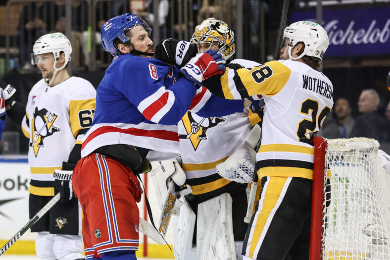 NHL: Pittsburgh Penguins at New York Rangers