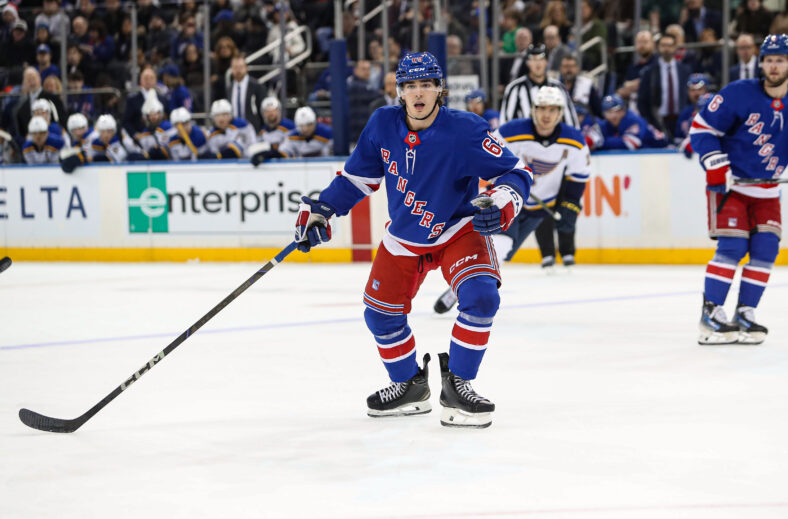 NHL: St. Louis Blues at New York Rangers
