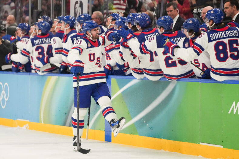 Olympics: Ice Hockey-Men Semifinal- USA-SVK